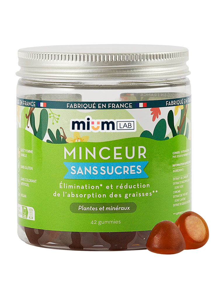 Mium Lab Minceur Sans Sucres Plantes et Chrome 42 Gummies